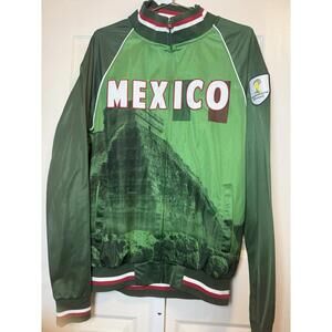 FIFA 2014 Brazil World Cup Brazil Mexico Green Team Full Zip Jacket Mens Large